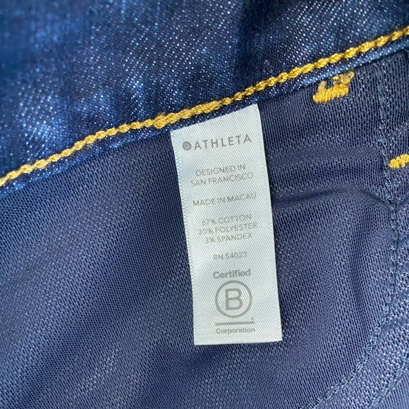 Athleta Sculptek Ultra Skinny Midnight Wash Jean Size 6 - Picture 6 of 6